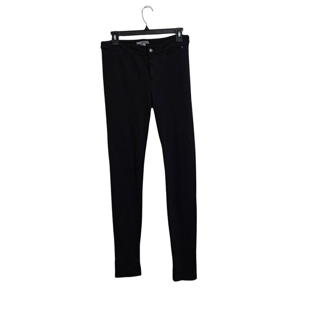 Vince Riding Stretch Ponte Knit Womens Pants Leggings Black Size 2 XS